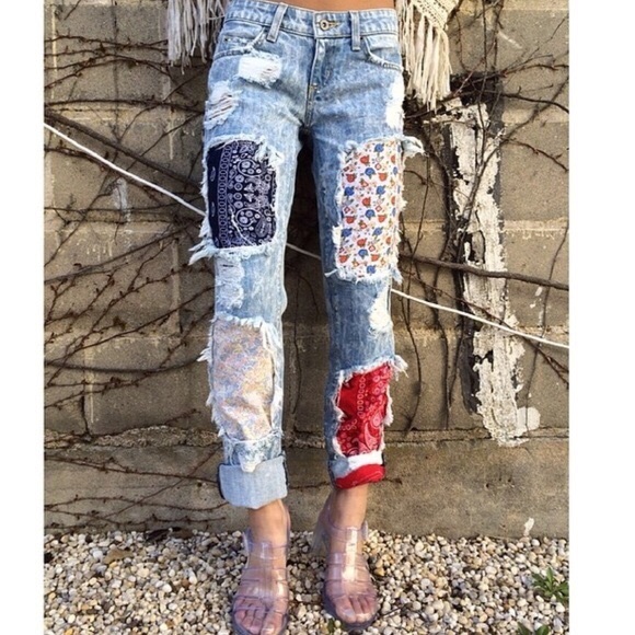 LF Denim - LF CARMAR patch boyfriend jeans